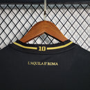 Camisa Lazio 2023/24 - Mizuno Torcedor Masculina - Edição Especial 100 anos - Preta/Dourada