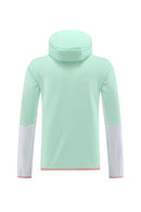 Kit Conjunto Nike Tech Fleece - Jaqueta e Calça- Verde/Branca