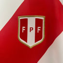 Camisa Seleção Peru Home 2024/25 - Adidas Torcedor Masculina - Branca/Vermelha