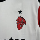 Camisa Pronta Entrega AC Milan Away 2025/26 - Puma Torcedor Masculina - Branca/Vermelha