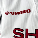 Camisa Manchester United 1998/99 - Umbro Retrô Masculina - Branca/Preta