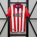 Camisa Atlético de Madrid Home 1998/99 - Reebok Retrô Masculina - Vermelha/Branca