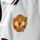 Camisa Manchester United 1998/99 - Umbro Retrô Masculina - Branca/Preta