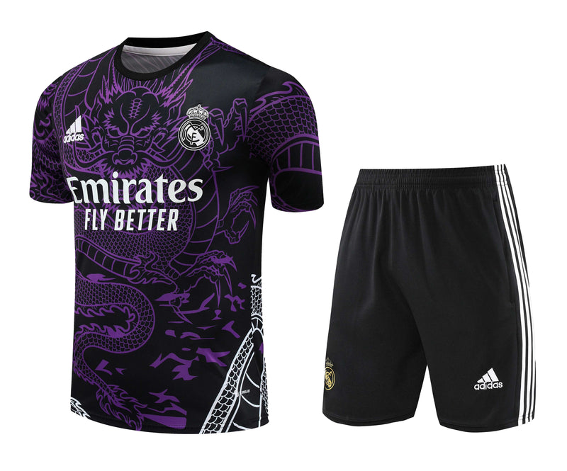 Kit Treino (Camisa + Shorts) - Real Madrid 2024/25 Dragon