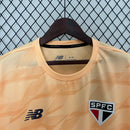 Camisa São Paulo Treino 2024/25 - New Balace Torcedor Masculina - Laranja/Preta