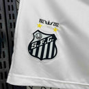 Shorts Santos Home 2011/12 - Nike Retrô Masculina - Branca/Preta