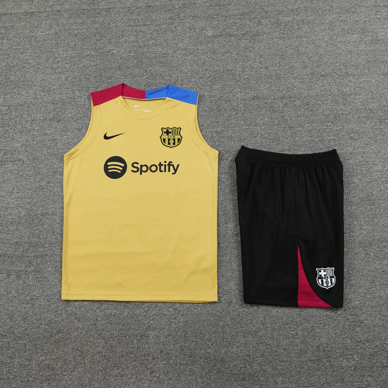 Kit Treino (Camisa + Shorts) - Barcelona 2024/25