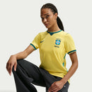 Camisa Pronta Entrega Brasil Home 2026/27 - Nike Torcedor Feminina - Amarela/Verde