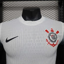 Camisa Corinthians Home 2024/25 - Nike Jogador Masculina - Branca/Preta