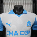 Camisa Olympique de Marseille Home 2025/26 - Puma Jogador Masculina - Branca/Azul