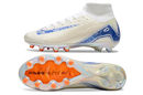Chuteira Campo Pronta Entrega Nike Air Zoom Mercurial Superfly Elite - Branca/Azul