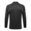 Conjunto de Treino Half Ziper Real Madrid 2025/26 - Adidas Jaqueta + Calça - Preta/Bege