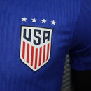 Camisa Seleção EUA Away 2024/25 - Nike Jogador Masculina - Azul/Vermelha