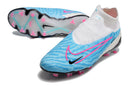 Chuteira Campo Nike Phantom GX Elite - Branca/Azul