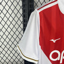 Camisa Mônaco Home 2025/26 - Mizuno Torcedor Masculina - Branca/Vermelha