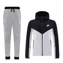 Kit Conjunto Nike Tech Fleece - Jaqueta e Calça- Preta/Cinza