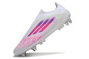 Chuteira Campo Adidas F50 - Trava Mista - Branca/Rosa