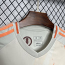Camisa Pronta Entrega Roma Away 2024/25 - Adidas Torcedor Masculina - Branca/Laranja