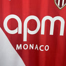 Camisa Mônaco Home 2025/26 - Mizuno Torcedor Masculina - Branca/Vermelha