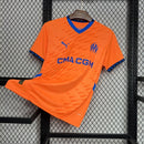 Camisa Pronta Entrega Olympique de Marseille Third 2024/25 - Puma Torcedor Masculina - Laranja/Azul