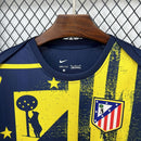 Camisa Atlético de Madrid Treino 2025/26 - Nike Torcedor Masculina - Azul/Amarela