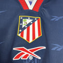 Camisa Atlético de Madrid Away 1998/99 - Reebok Retrô Masculina - Azul/Vermelha