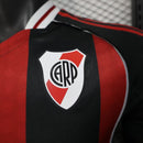 Camisa River Plate Away 2025/26 - Adidas Jogador Masculina - Preta/Vermelha