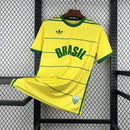 Camisa Seleção Brasil Home 1994 - Adidas Retrô Masculina - Amarela/Verde