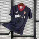 Camisa Atlético de Madrid Fhouth 1995/96 - Puma Retrô Masculina - Preta/Azul