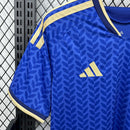 Camisa Seleção Itália Home 2026/27 - Adidas Torcedor Masculina - Azul/Dourada