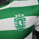 Camisa Sporting Home 2025/26 - Nike Jogador Masculina - Verde/Branca