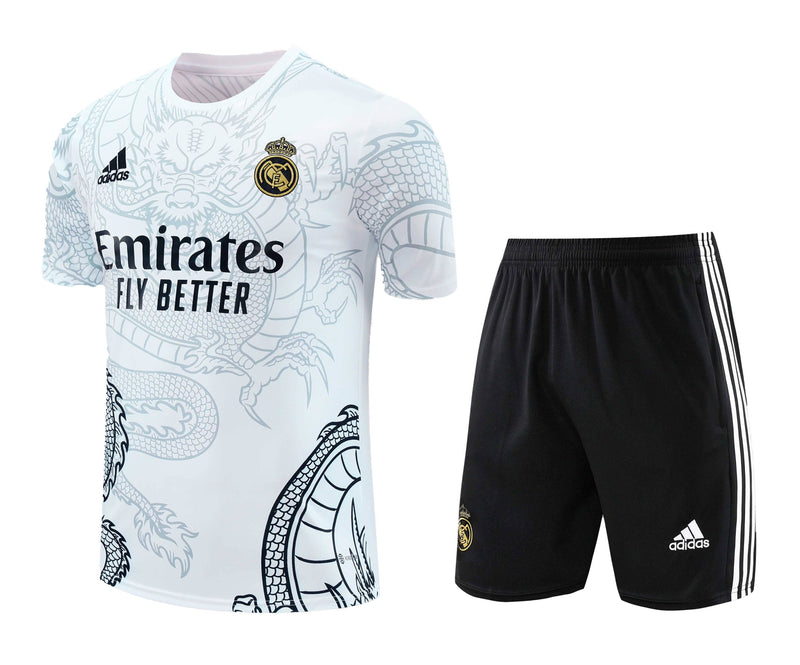 Kit Treino (Camisa + Shorts) - Real Madrid 2024/25 Dragon