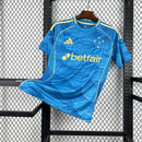Camisa Pronta Entrega Cruzeiro Third 2025/26 - Adidas Torcedor Masculina - Azul/Dourado