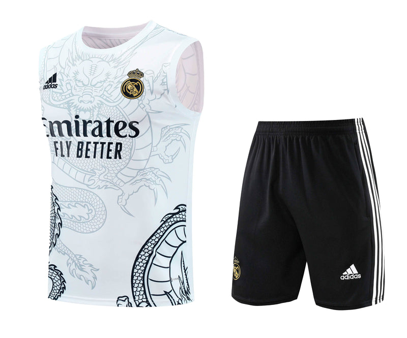 Kit Treino (Regata + Shorts) - Real Madrid 2024/25 Dragon