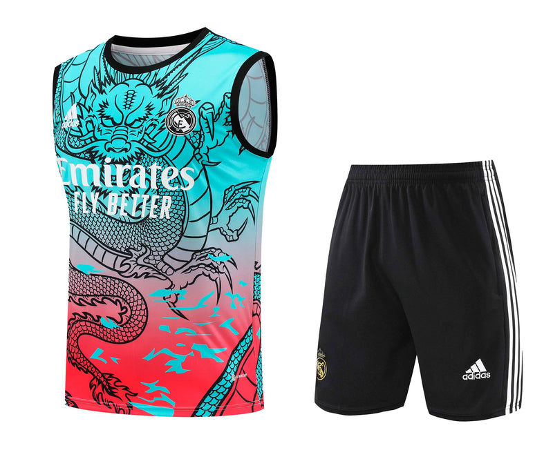 Kit Treino (Regata + Shorts) - Real Madrid 2024/25 Dragon