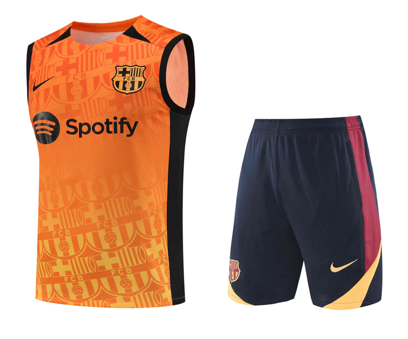 Kit Treino (Camisa + Shorts) - Barcelona 2024/25