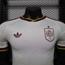 Camisa Seleção Espanha Away 2026/27 - Adidas Jogador Masculina - Bege/Bordo