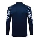 Conjunto Half Ziper PSG 2025/26 - Jordan Jaqueta + Calça - Azul/Branca