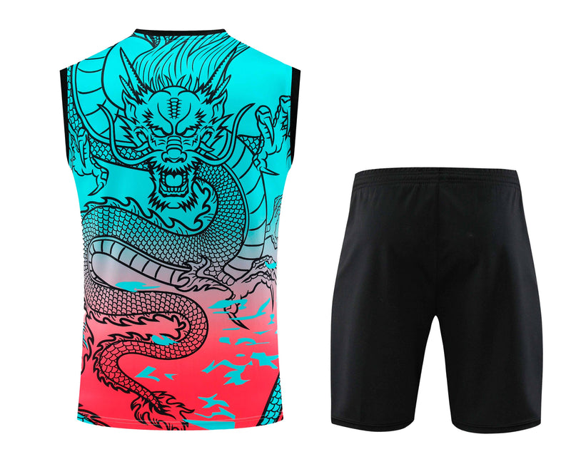 Kit Treino (Regata + Shorts) - Real Madrid 2024/25 Dragon