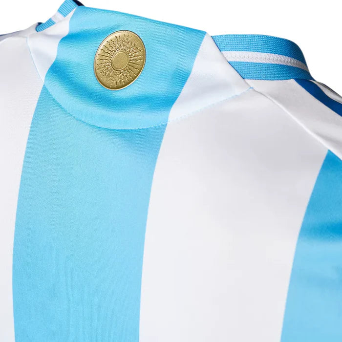 Argentina Home 24/25 - Adidas Torcedor Masculina Com Patch de Campeão