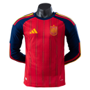 Camisa Espanha Home 2026 - Versão Jogador - Manga Longa