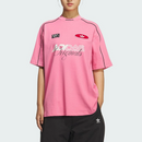 Camisa Casual Adidas Feminina - Rosa/Preta