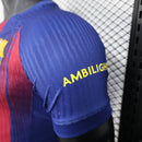 Camisa Barcelona Home 2025/26 - Nike Jogador Masculina - Azul/Vermelha