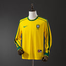 Camisa Brasil Titular 1998 - Versão Retrô - Manga Longa