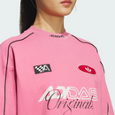 Camisa Casual Adidas Feminina - Rosa/Preta