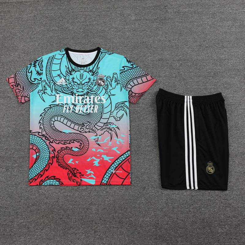 Kit Treino (Camisa + Shorts) - Real Madrid 2024/25 Dragon