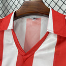 Camisa Atlético de Madrid Home 1982/83 - Retrô Masculina - Vermelha/Branca