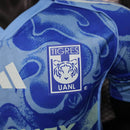 Camisa Tigres Away 2025/26 - Adidas Jogador Masculina - Azul/Branca