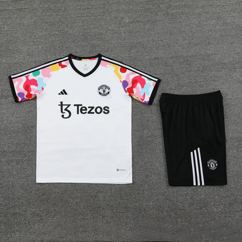 Kit Treino (Camisa + Shorts) - Manchester United 2024/25