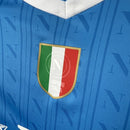 Camisa Pronta Entrega Napoli Home 2025/26 - EA7 Torcedor Masculina - Azul/Branca